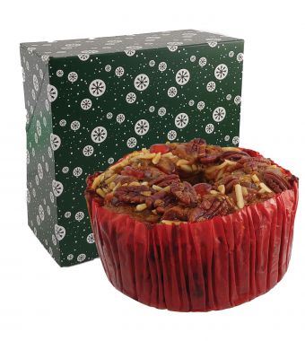 Product Name: 900 g Light Round Fruit Cake in a Decorative Box